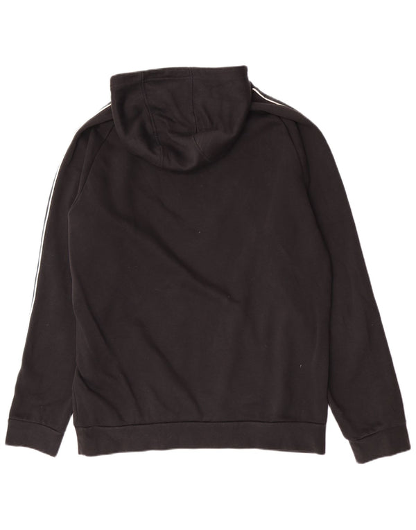 Pulover Adidas pentru bărbați, bumbac mare, negru