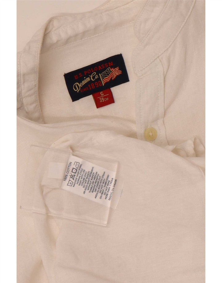 U.S. Polo Assn. Cămașă bărbați Mărimea 39 Bumbac alb mic