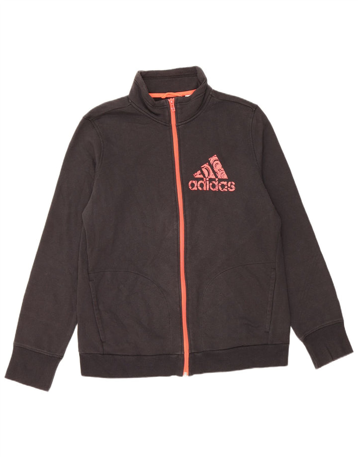 Jachetă de top pentru trening grafic ADIDAS UK 16, mare, gri
