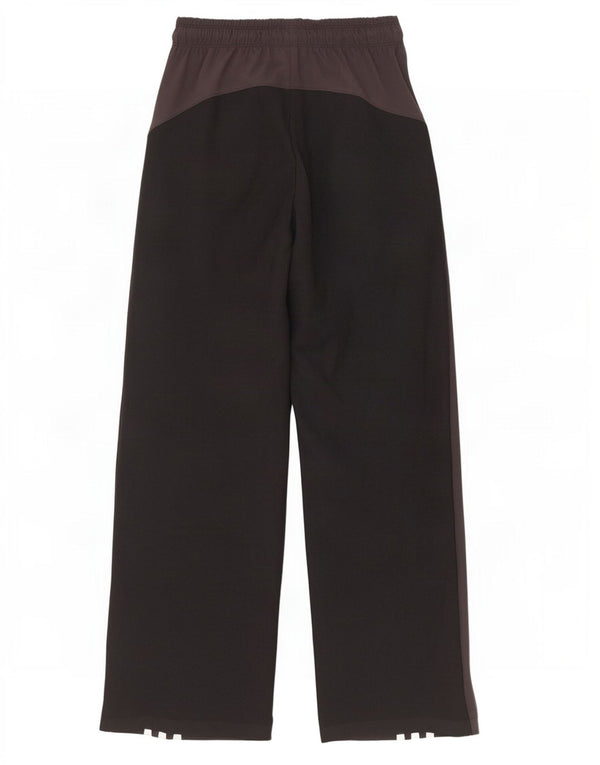 Pantaloni de trening Adidas pentru femei cu picioare largi UK 4/6 XS poliester negru