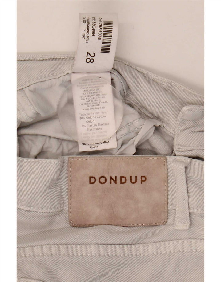 Pantaloni scurți Dondup de denim pentru femei W28 bumbac gri mediu