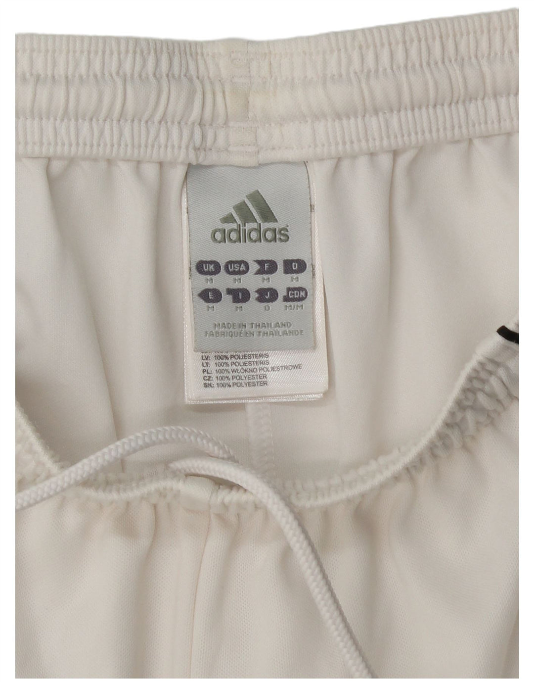 Pantaloni scurți sport pentru bărbați Adidas Climalite, poliester alb mediu