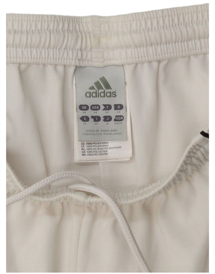 Pantaloni scurți sport pentru bărbați Adidas Climalite, poliester alb mediu