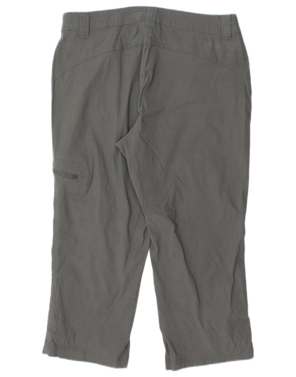 EDDIE BAUER Pantaloni capri drepti pentru femei US 6 Medium W28 L20 Nylon gri