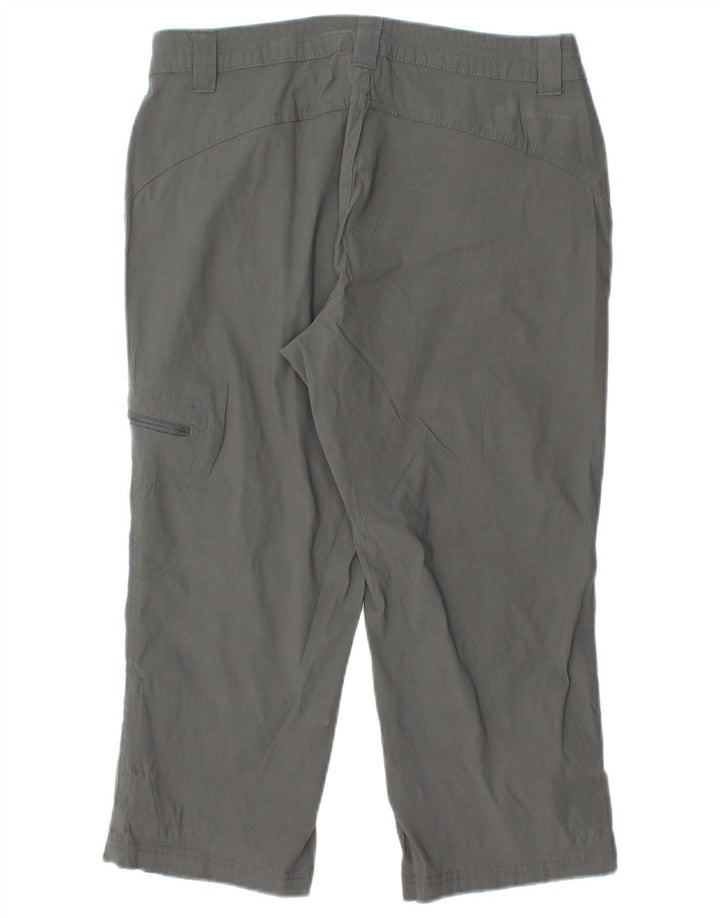 EDDIE BAUER Pantaloni capri drepti pentru femei US 6 Medium W28 L20 Nylon gri