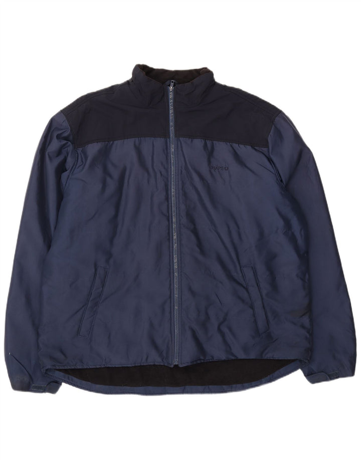 Jachetă de vânt pentru bărbați Chaps UK 44 2XL Albastru bleumarin Colorblock