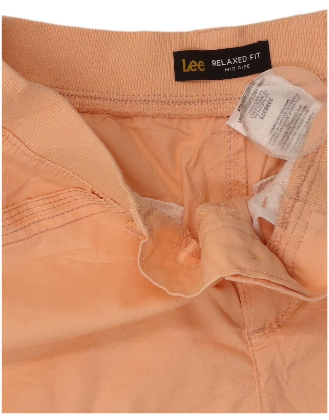 Pantaloni scurti cargo pentru femei Lee, cu ajustare relaxată, US 10, mari W32, bumbac portocaliu