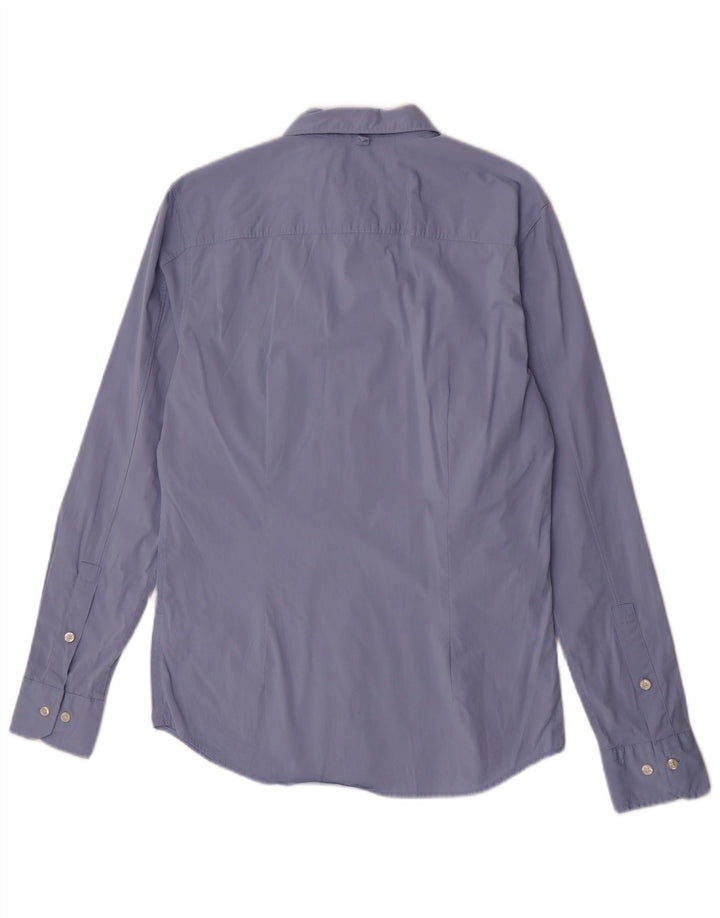 Cămașă Slim Fit Tommy Hilfiger pentru bărbați, bumbac albastru mediu