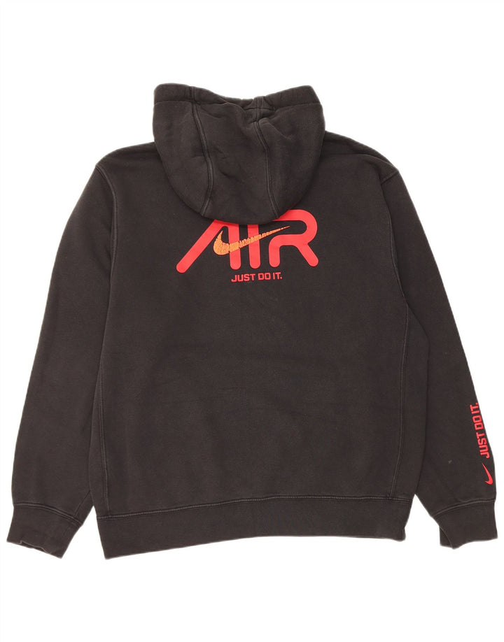 Pulover Nike Grafic pentru bărbați, bumbac mediu negru