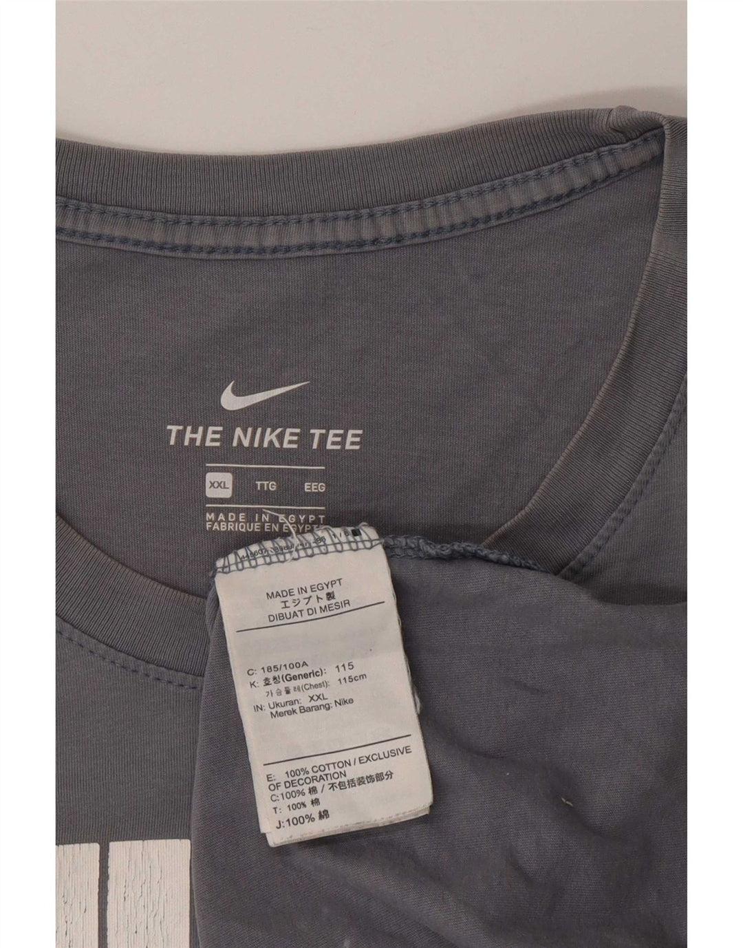 Tricou grafic Nike pentru bărbați Top 2XL bumbac gri