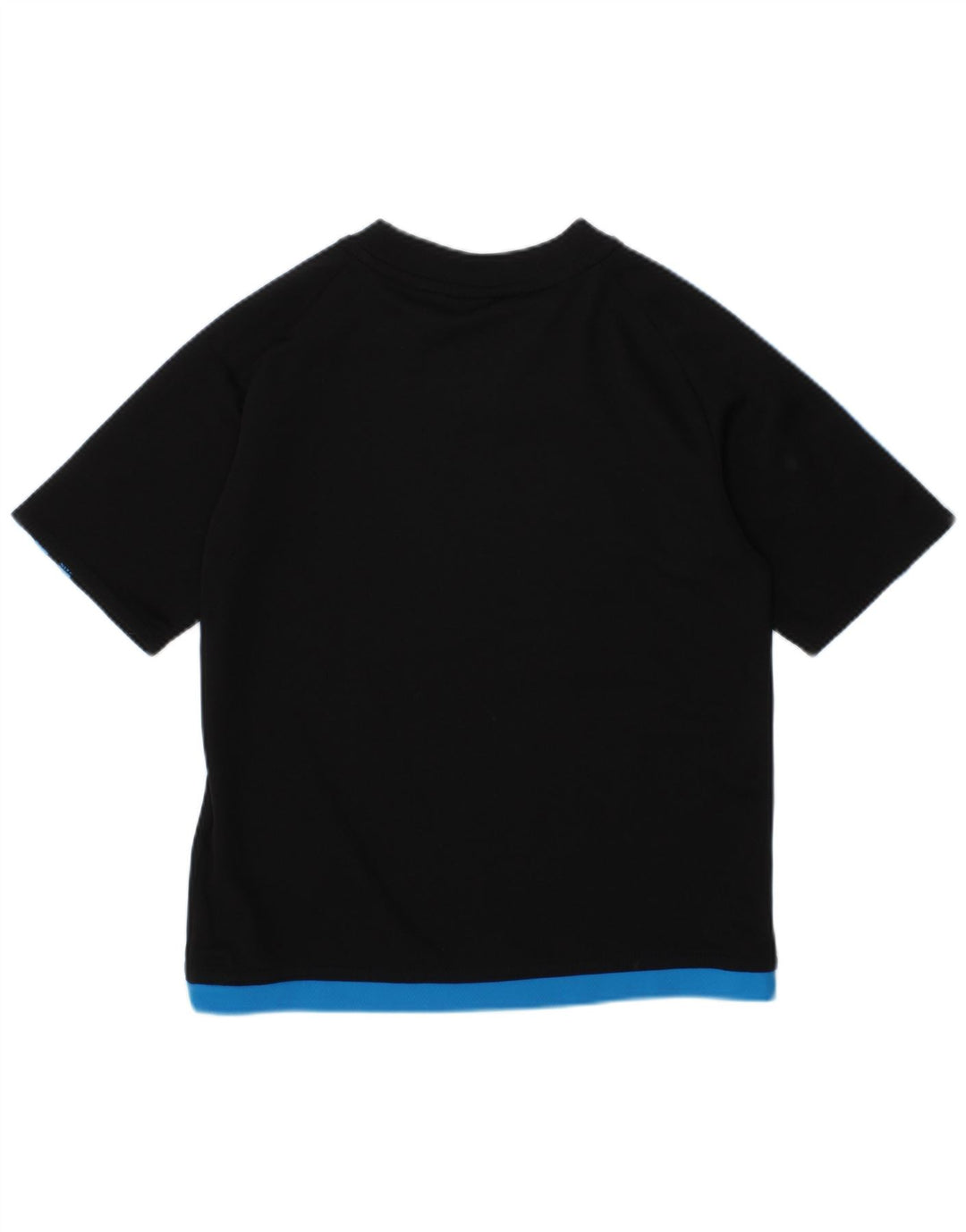 ADIDAS Boys Climalite T-Shirt Top 4-5 Years Black Colourblock Polyester