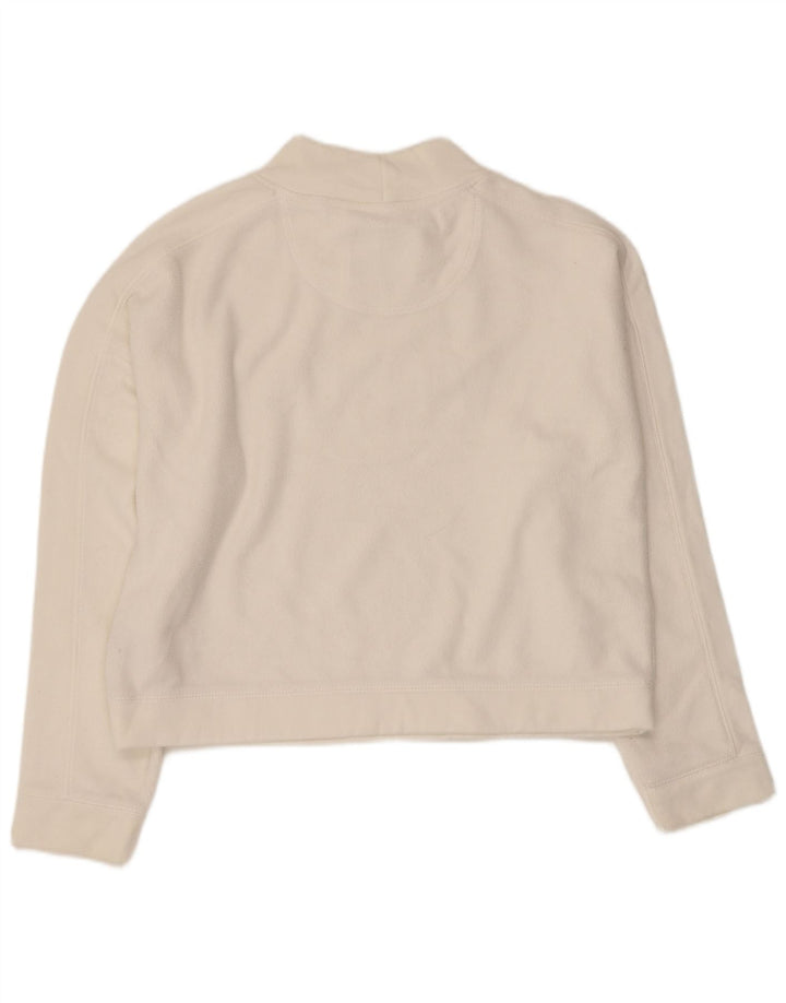 Pulover pentru femei Jack Wills Crop Graphic Pulover UK 14 Large White