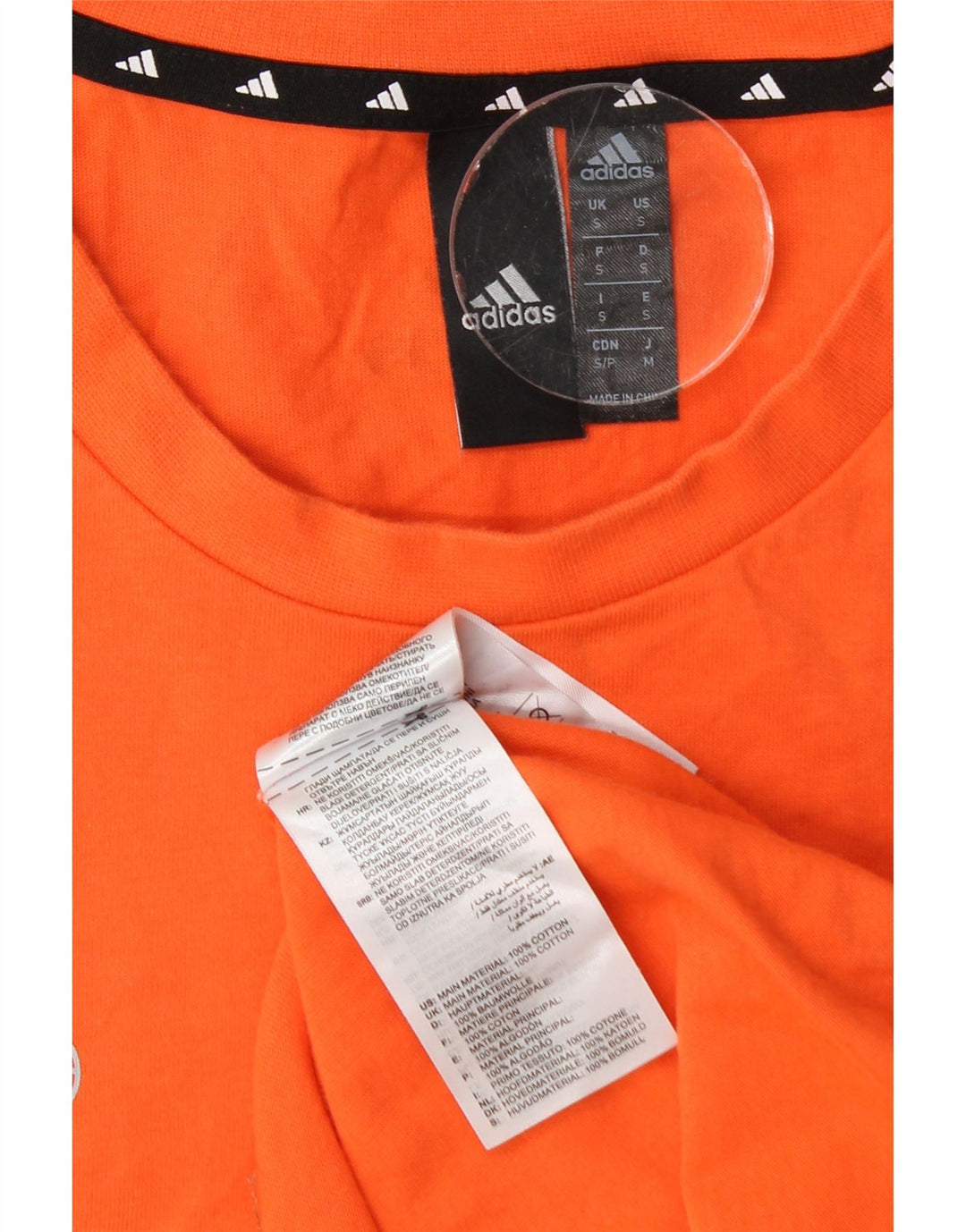 Tricou grafic pentru bărbați Adidas Top mic portocaliu bumbac
