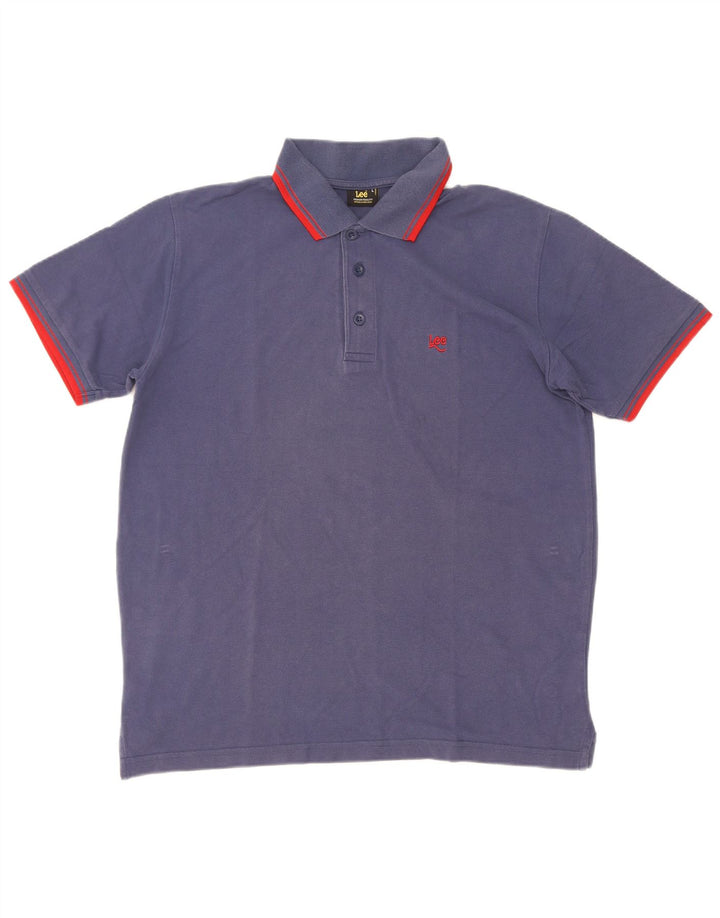 Tricou polo Lee pentru bărbați, mare, albastru, bumbac