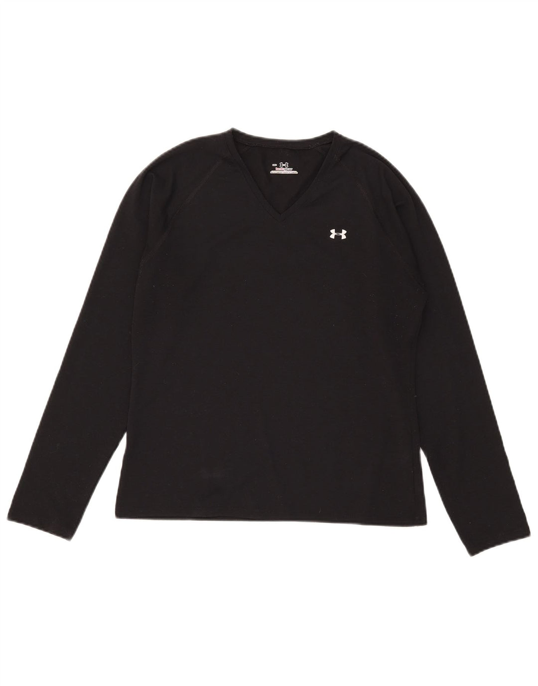 Top pentru femei Under Armour cu mânecă lungă UK 12 Medium Black Poliester