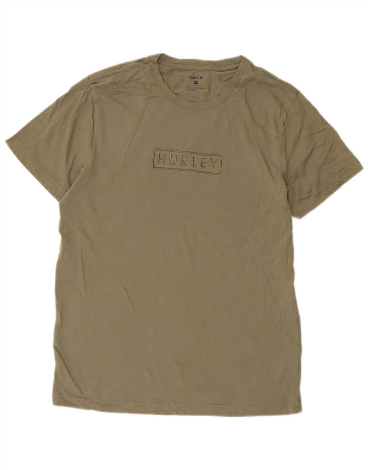 Tricou grafic pentru bărbați Hurley Top Medium Khaki Bumbac