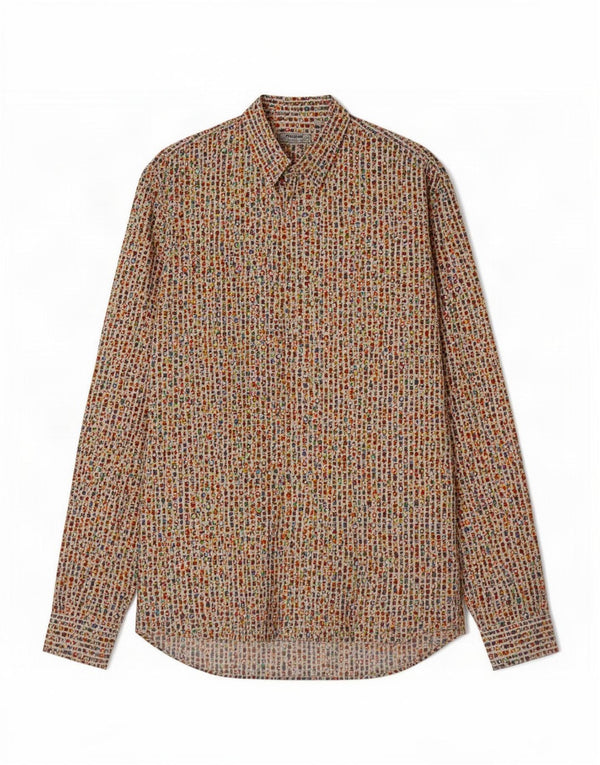 Cămașă Desigual pentru bărbați XL, bumbac geometric multicolor