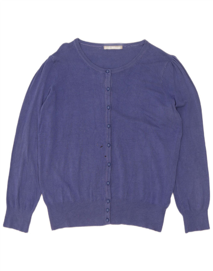 Pulover cardigan pentru femei Marks & Spencer UK 16 mare, albastru, viscoză