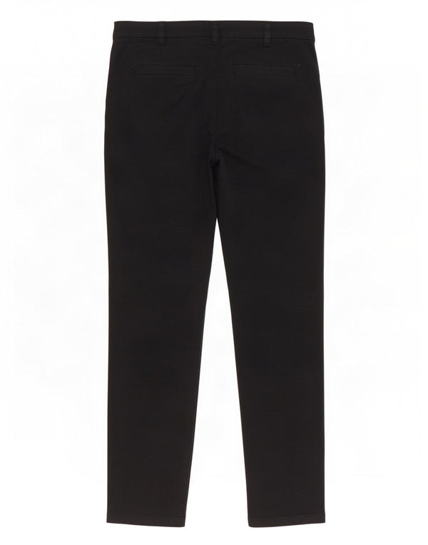 Pantaloni chino drepti pentru femei Benetton UK 6 XS W28 L28 Bumbac negru