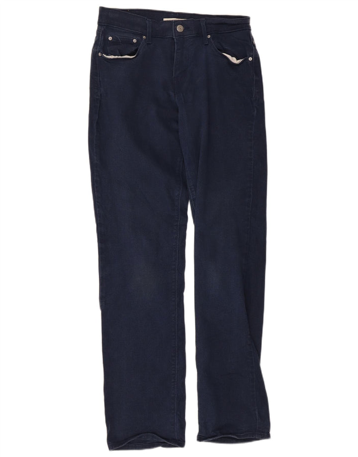 Blugi drepti 505 pentru femei Levi's W27 L30 bumbac bleumarin