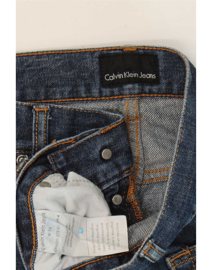 Calvin Klein Blugi drepti pentru bărbați W36 L33 Bumbac albastru