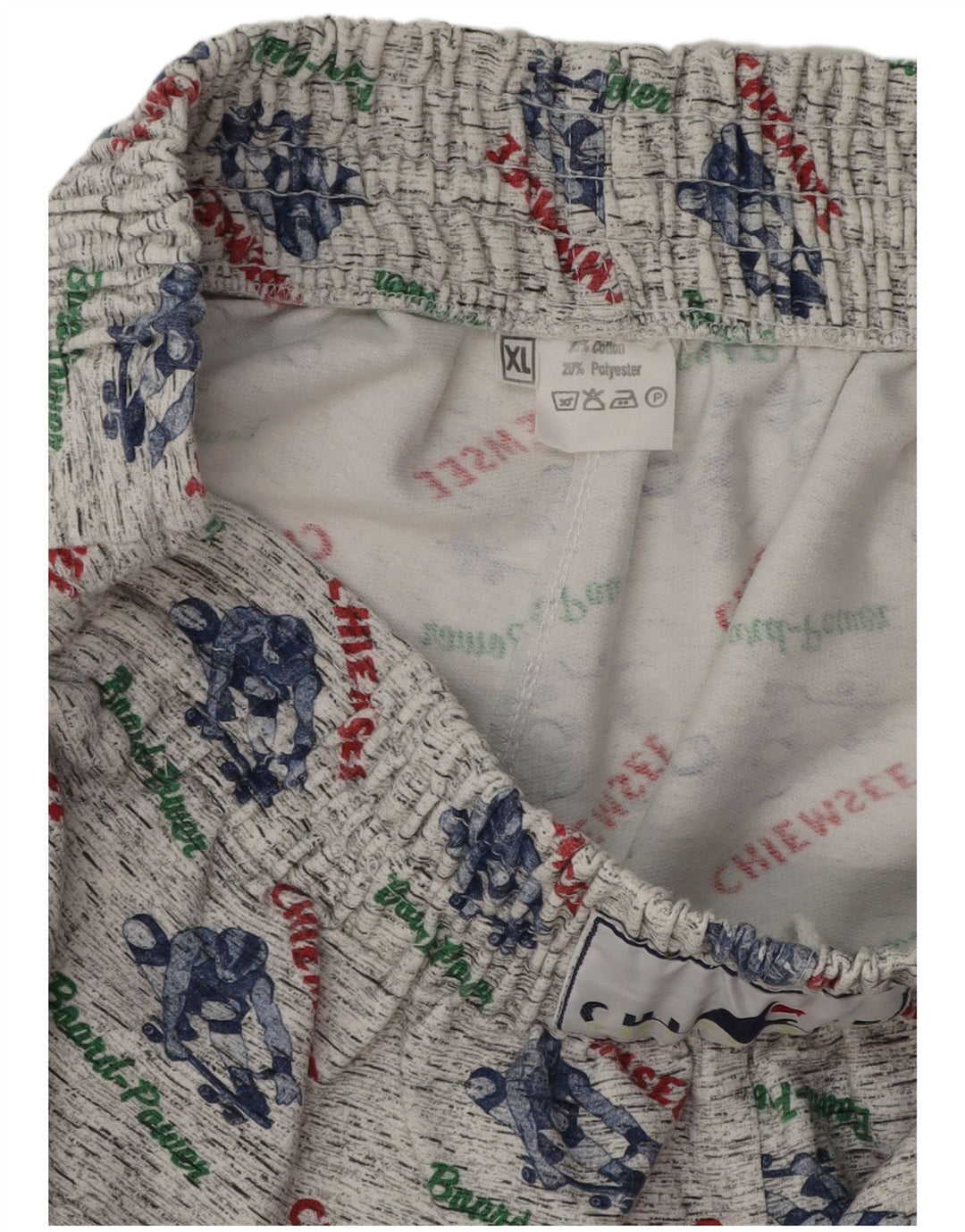 Pantaloni scurți sport grafic Chiemsee XL bumbac gri