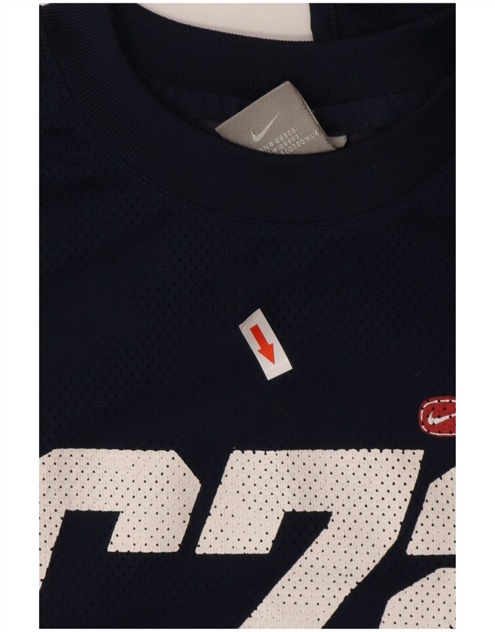 Tricou pentru bărbați Nike Cor72z Graphic Top cu mânecă lungă, poliester bleumarin mic