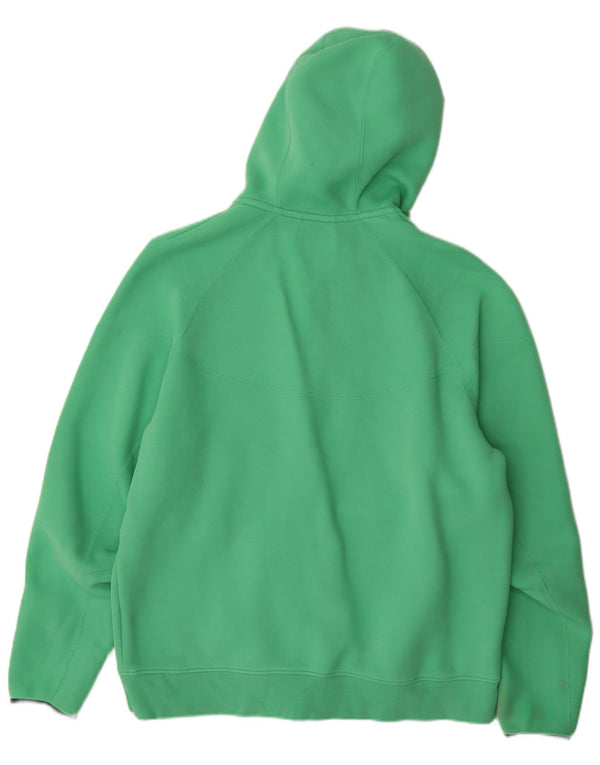 Pulover Nike pentru bărbați, cu fermoar, bumbac verde XL