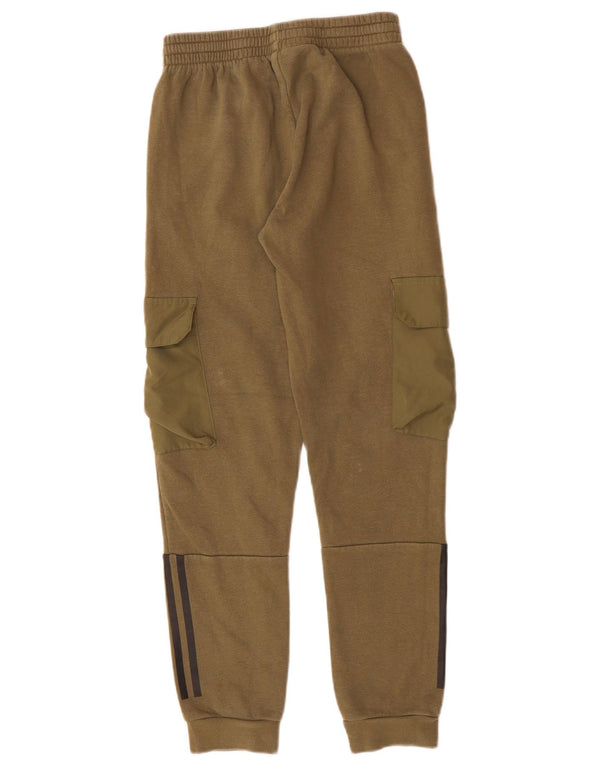 Pantaloni de trening cargo ADIDAS pentru băieți Joggeri 11-12 ani bumbac kaki