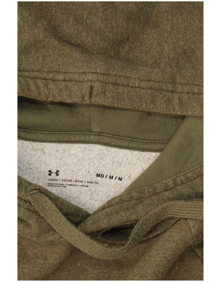 UNDER ARMOUR Mens Hoodie Jumper Medium Khaki
