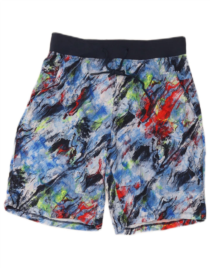 Pantaloni scurți sport pentru bărbați Russell Athletic, mediu bleumarin Tie Dye