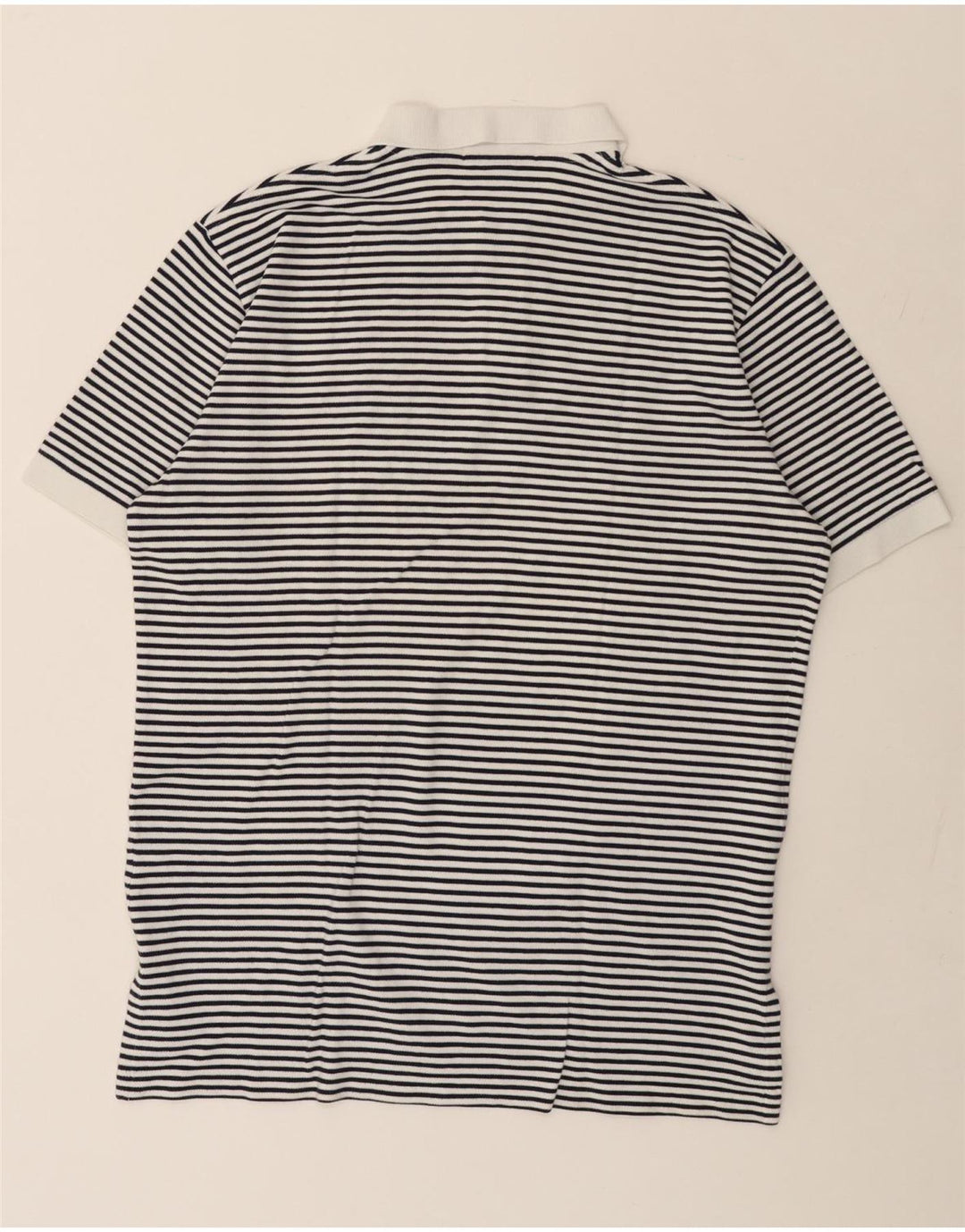 POLO RALPH LAUREN Cămașă polo pentru bărbați, bumbac alb cu dungi mari