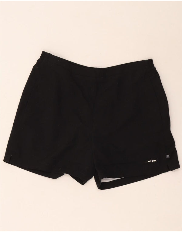 Pantaloni scurți sport Adidas pentru femei UK 18 XL poliester negru