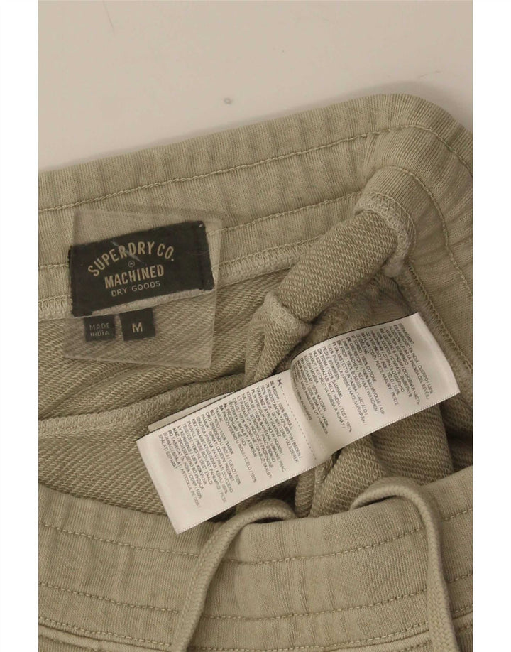 Pantaloni scurți sport cargo Superdry pentru bărbați, bumbac mediu kaki