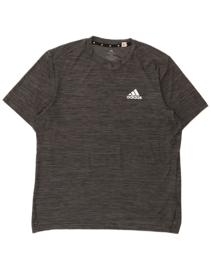 Tricou pentru bărbați Adidas Aeroready Top Mediu Gri Poliester cu pături