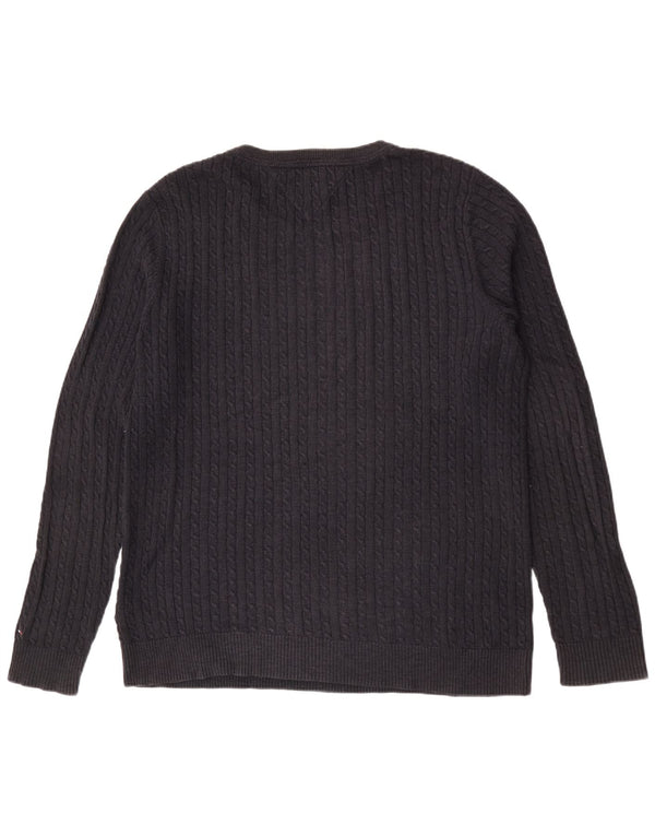 Pulover pentru bărbați Tommy Hilfiger, cu gât crew, 2XL, bumbac bleumarin