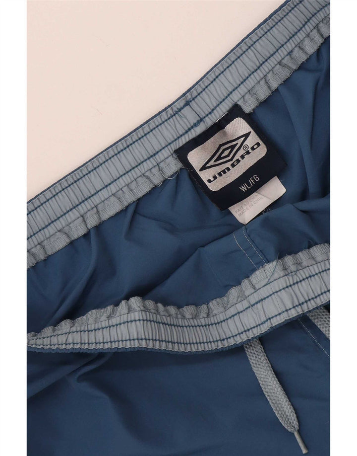 Pantaloni scurți sport Umbro pentru bărbați, mare, albastru, nailon
