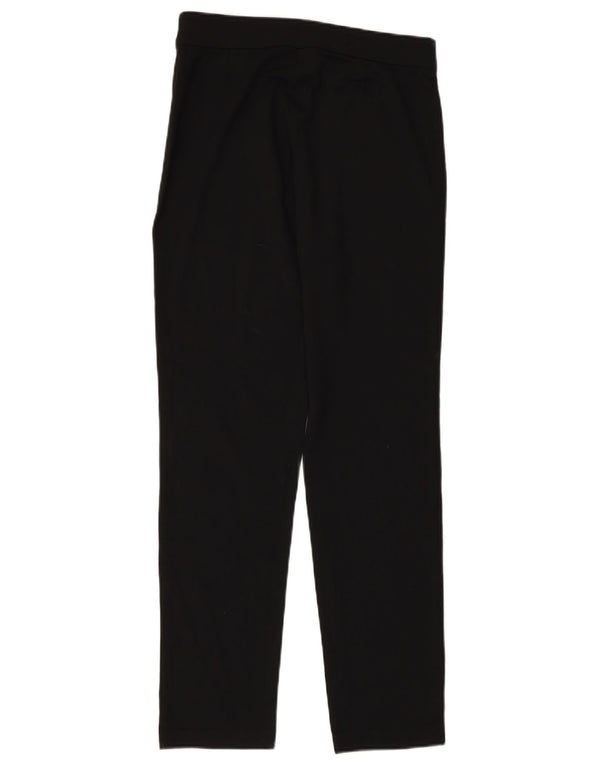 MARKS & SPENCER Pantaloni casual drepti pentru femei UK 12 Medium W30 L30 Negru