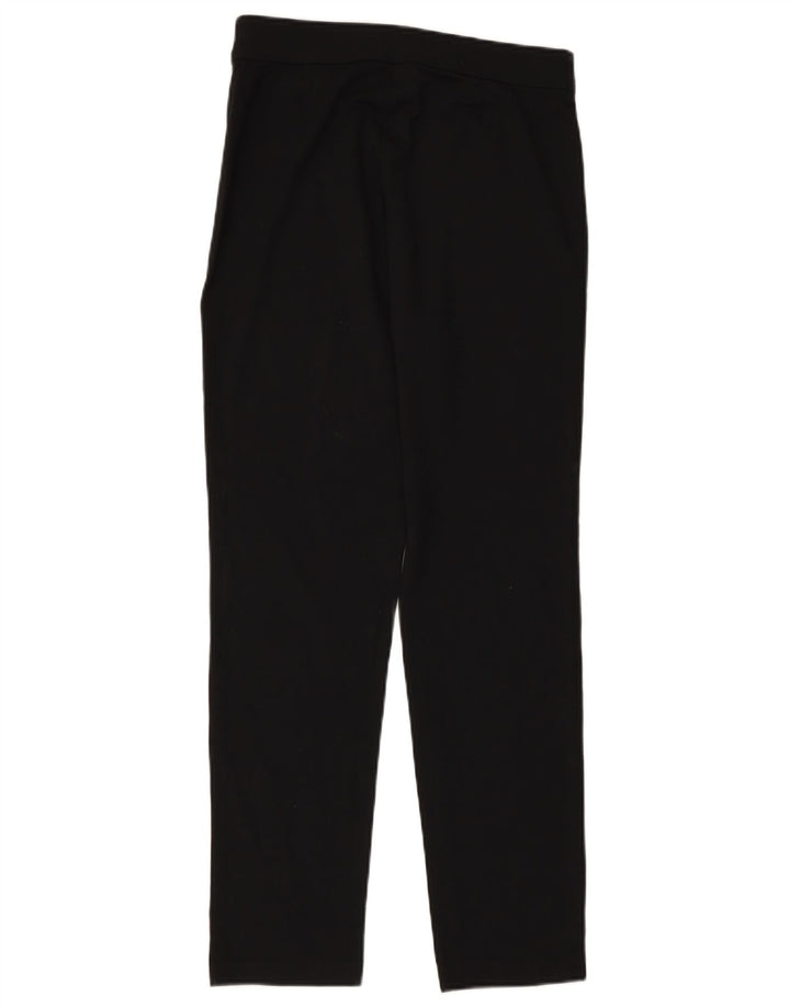 MARKS & SPENCER Pantaloni casual drepti pentru femei UK 12 Medium W30 L30 Negru