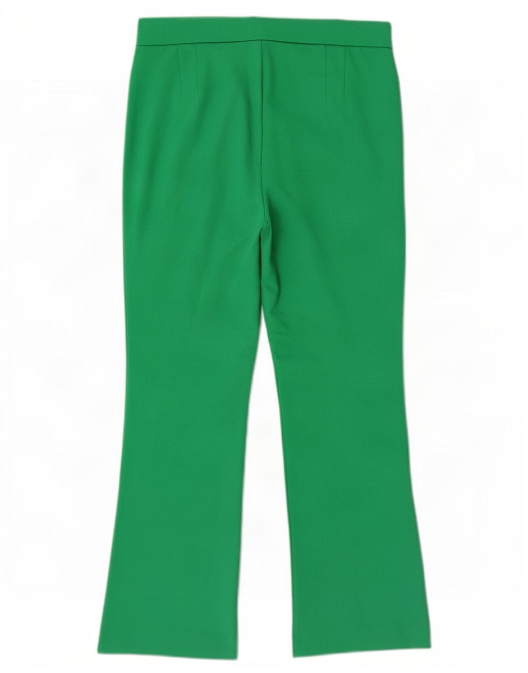 Pantaloni tăiați pentru femei Zara, L28 L25, verde, bumbac