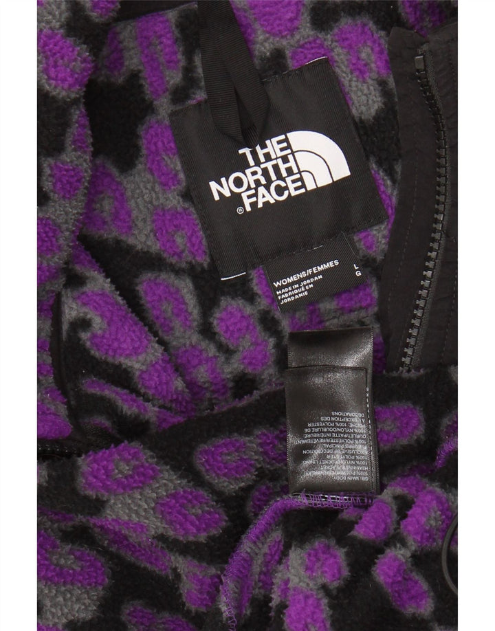 Jachetă din lână pentru femei THE NORTH FACE UK 16 Large Purple Animal Print