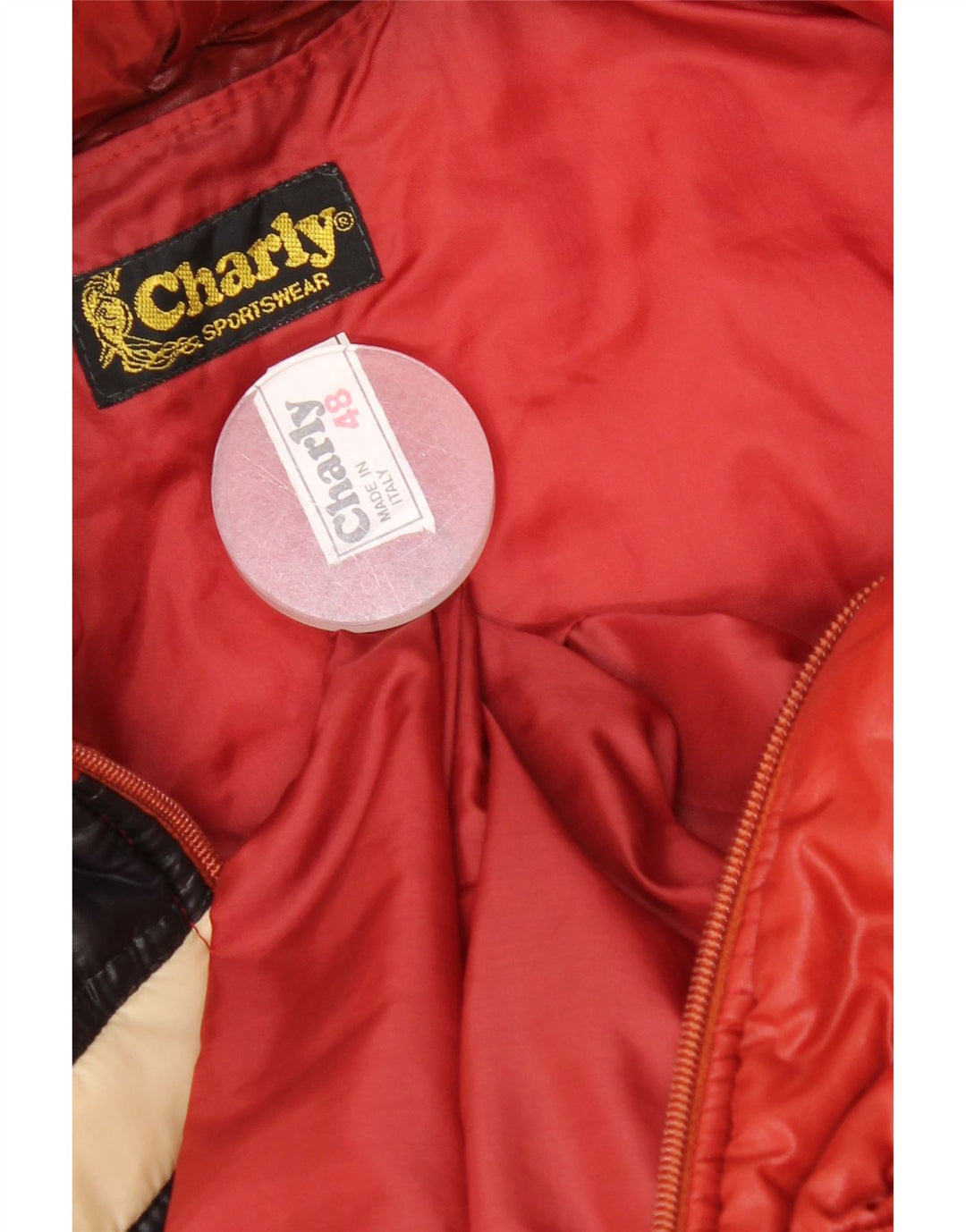 Jachetă căptușită pentru femei Charly IT 48 XL, roșu, poliamidă color bloc