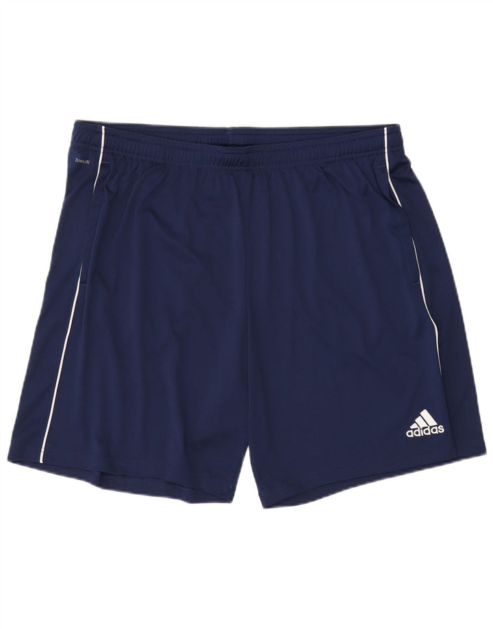 Pantaloni scurți sport Climalite ADIDAS pentru bărbați 2XL, poliester bleumarin