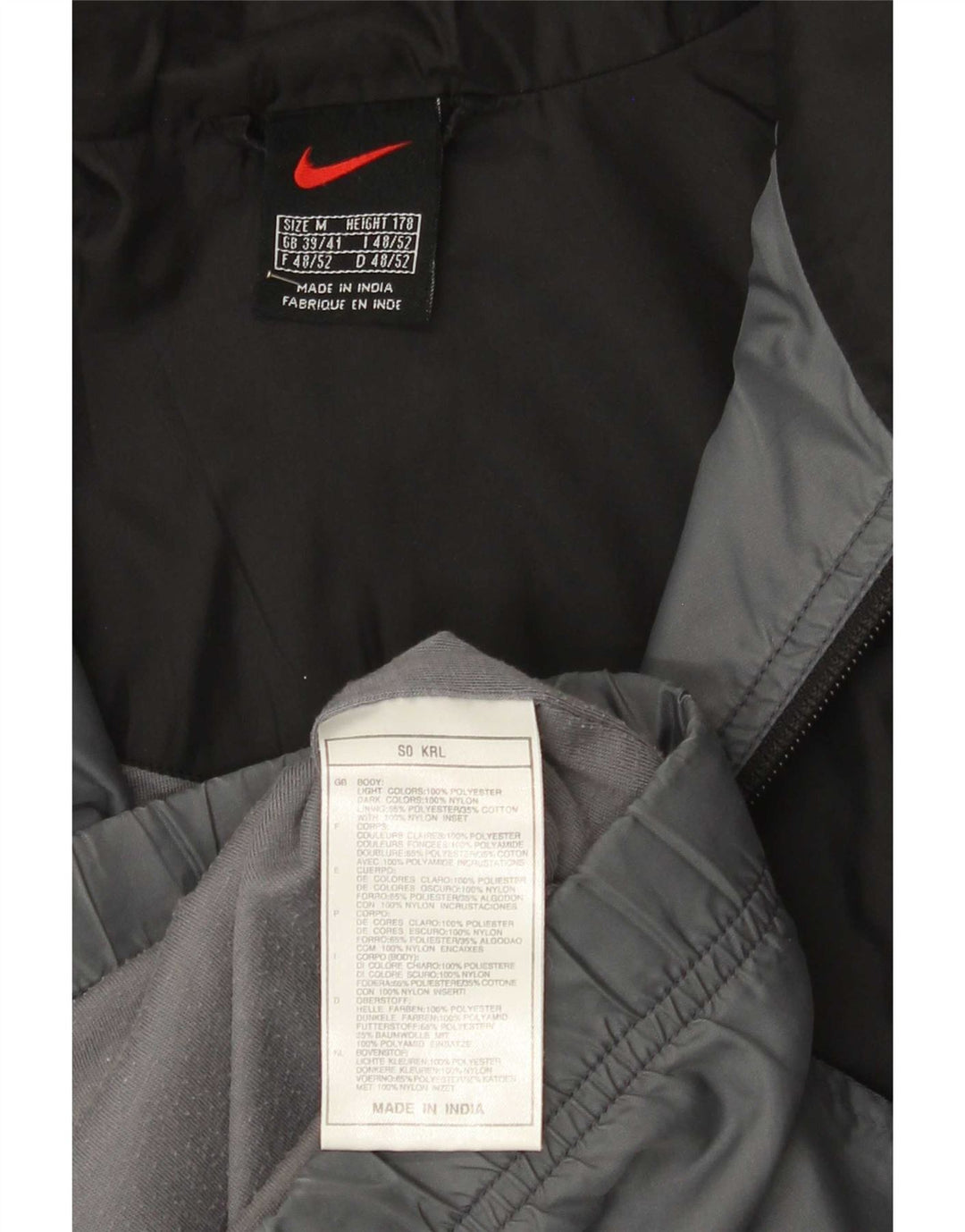 Jachetă de trening pentru bărbați Nike Marea Britanie 39/41 Gri mediu Poliester color bloc