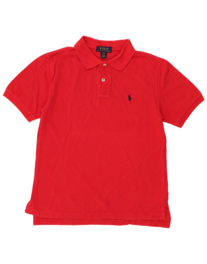 Tricou Polo RALPH LAUREN 10-11 Ani Bumbac Roșu Mediu