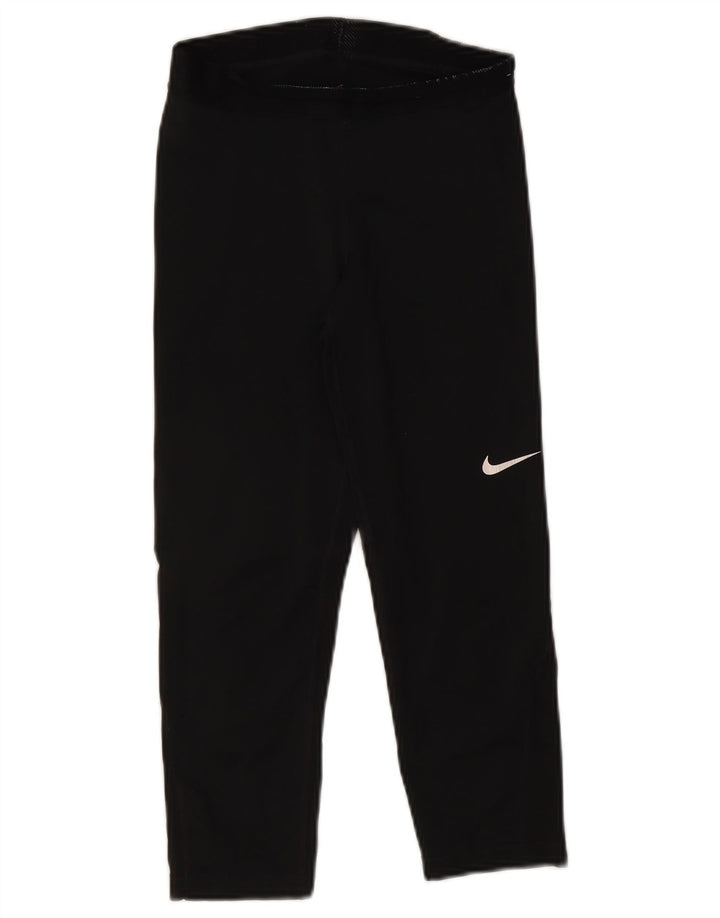 Leggings capri Nike Dri Fit pentru femei UK 8 Small Black