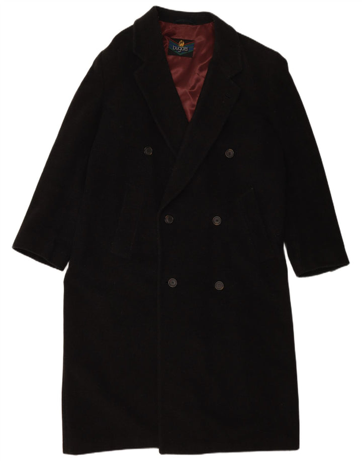 BUGATTI Palton dublu pentru bărbați, cu tăiere lentă, IT 48, lână neagră medie