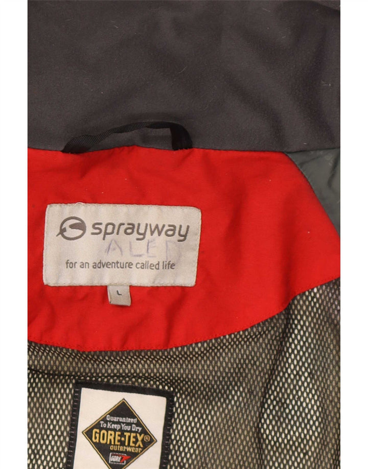 Jachetă de ploaie pentru bărbați Sprayway Gore-Tex UK 40, mare, verde, poliamidă color bloc