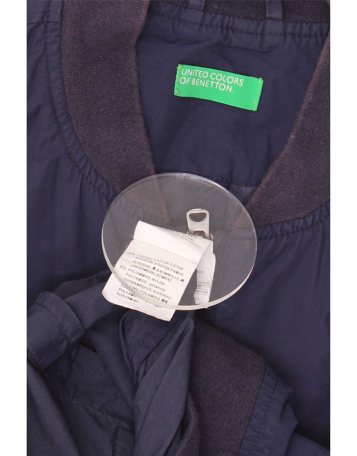 Jachetă bomber pentru bărbați Benetton IT 46 mic Bumbac bleumarin
