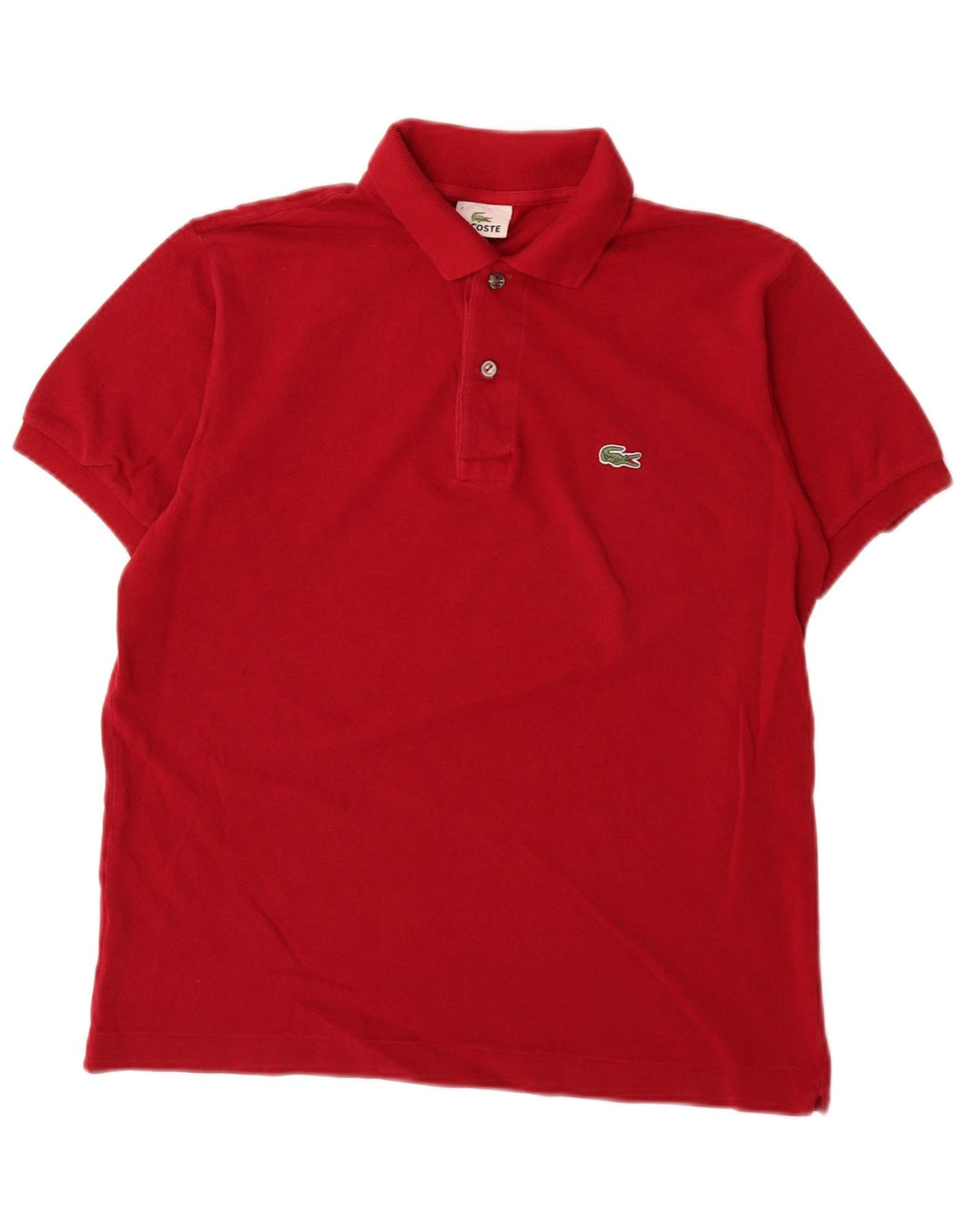Tricou polo Lacoste pentru bărbați, mărimea 3, bumbac roșu mic